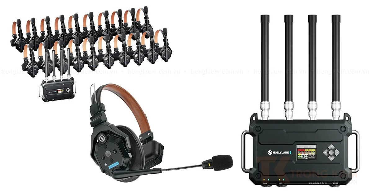 Thiết bị intercom Hollyland Solidcom C1 Pro và Roaming Hub